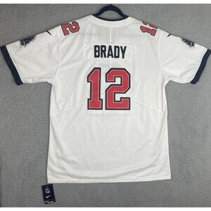 Nike Stitched Jersey Tom Brady #12 Tampa Bay Buccaneers Mens XL 50 White NFL NWT